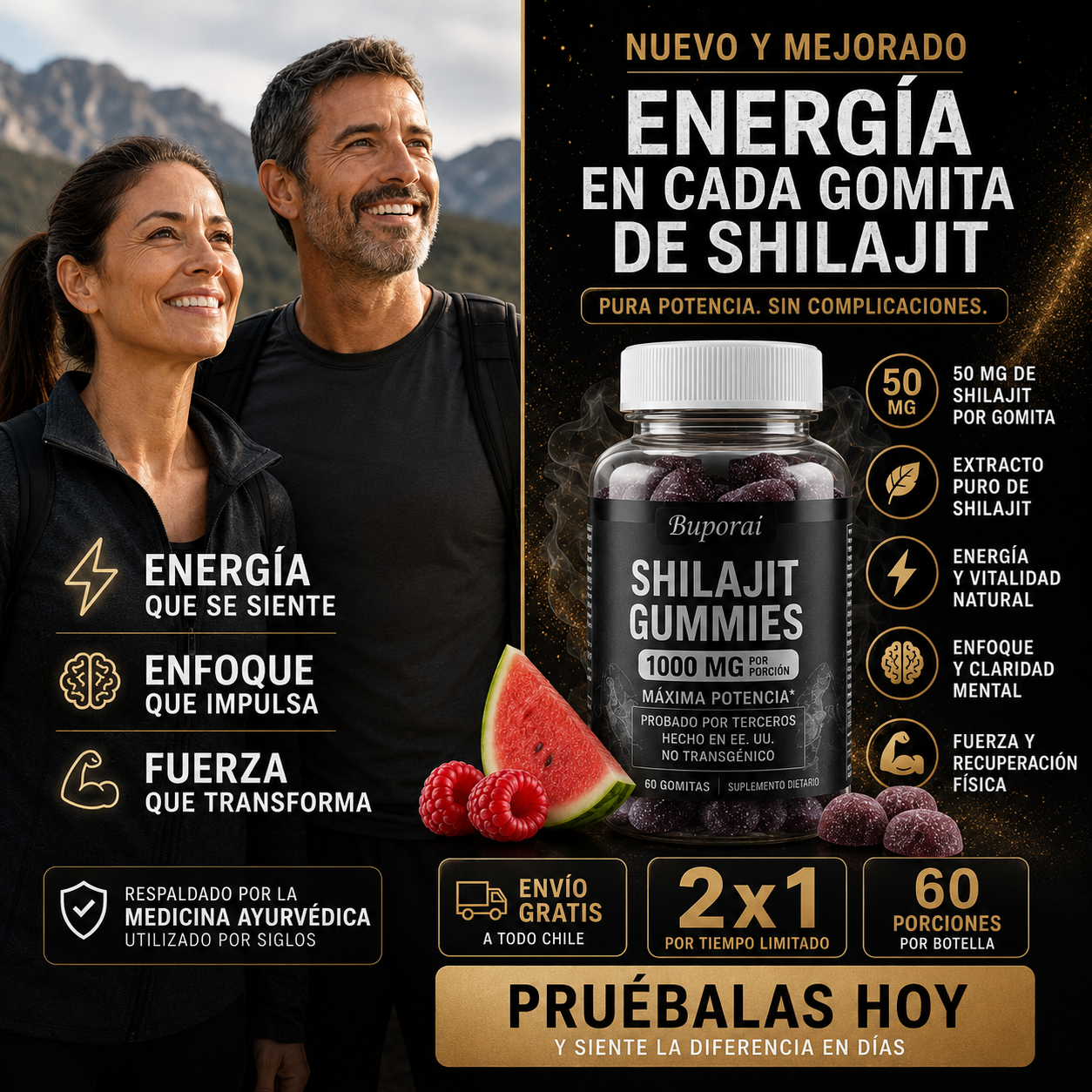 Shilajit Gomitas - Promoción 2x1 + Envío Gratis