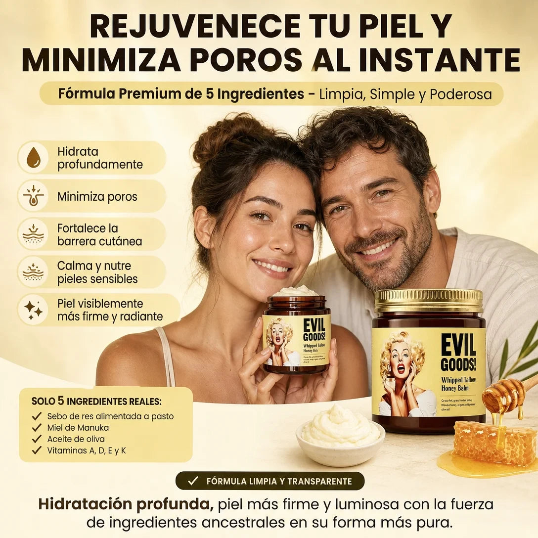Crema Hidratante de Ternera y Miel Evil Goods - Oferta limitada
