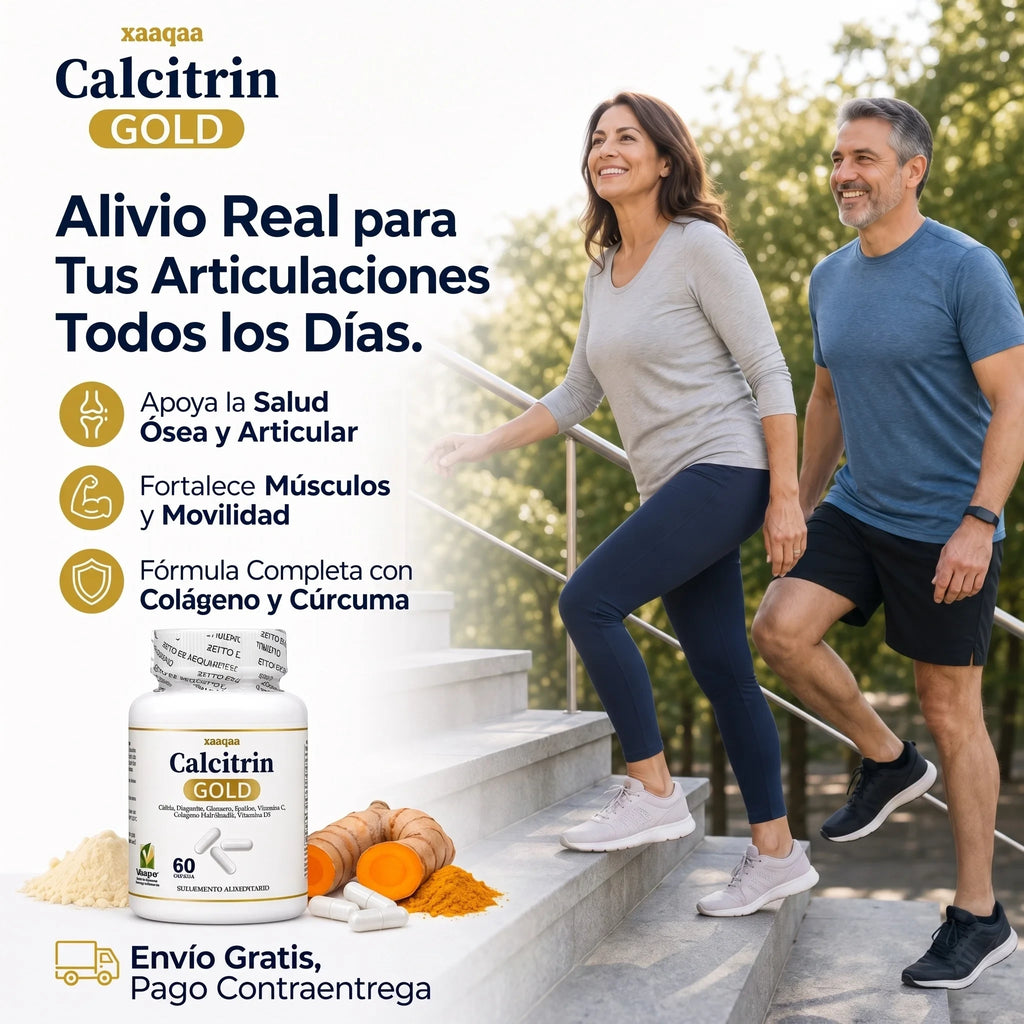 Calcitrin Gold 60 cap. Fómula Premium - Calcio + Vitaminas D3
