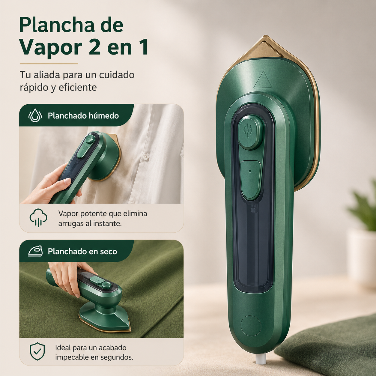Mini Plancha a Vapor Portatil Star Compass