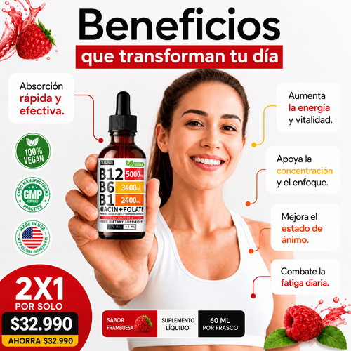 B12 Vitamina B12 - Oferta 2x1 + Envío Gratis