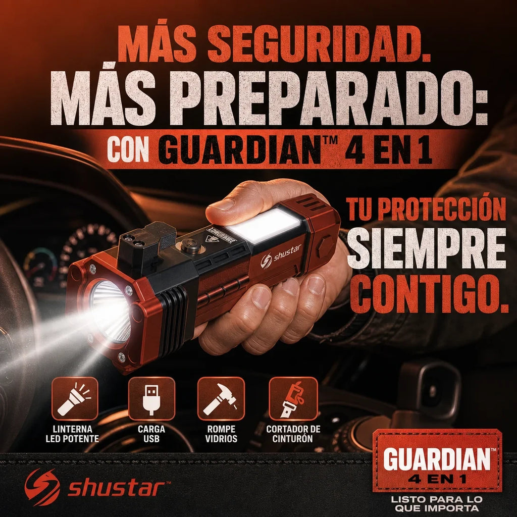 Guardian™ 4 en 1 - Kit de Emergencia para Automóvil