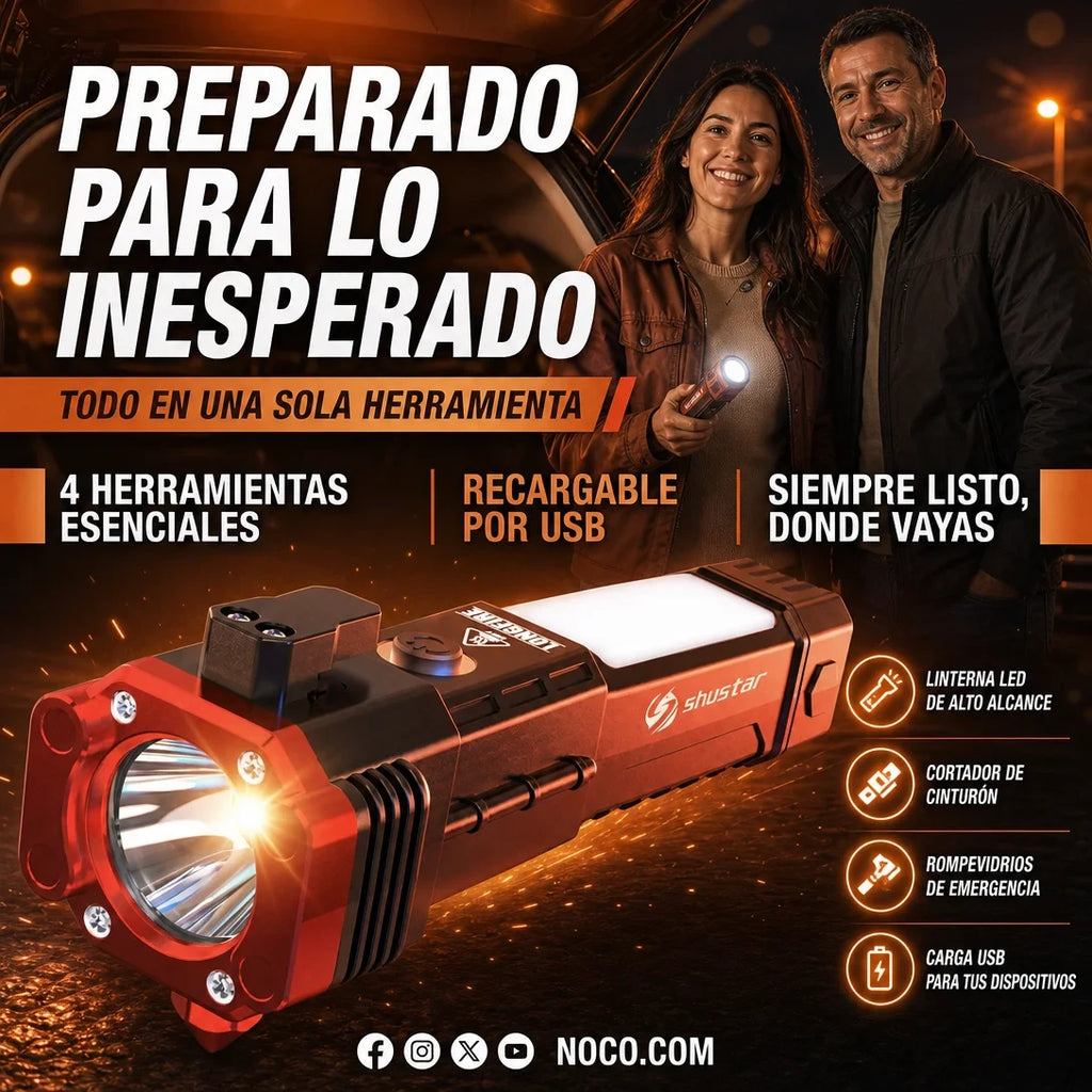 Guardian™ 4 en 1 - Kit de Emergencia para Automóvil