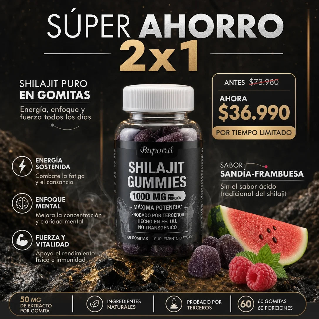 Shilajit Gomitas - Promoción 2x1 + Envío Gratis