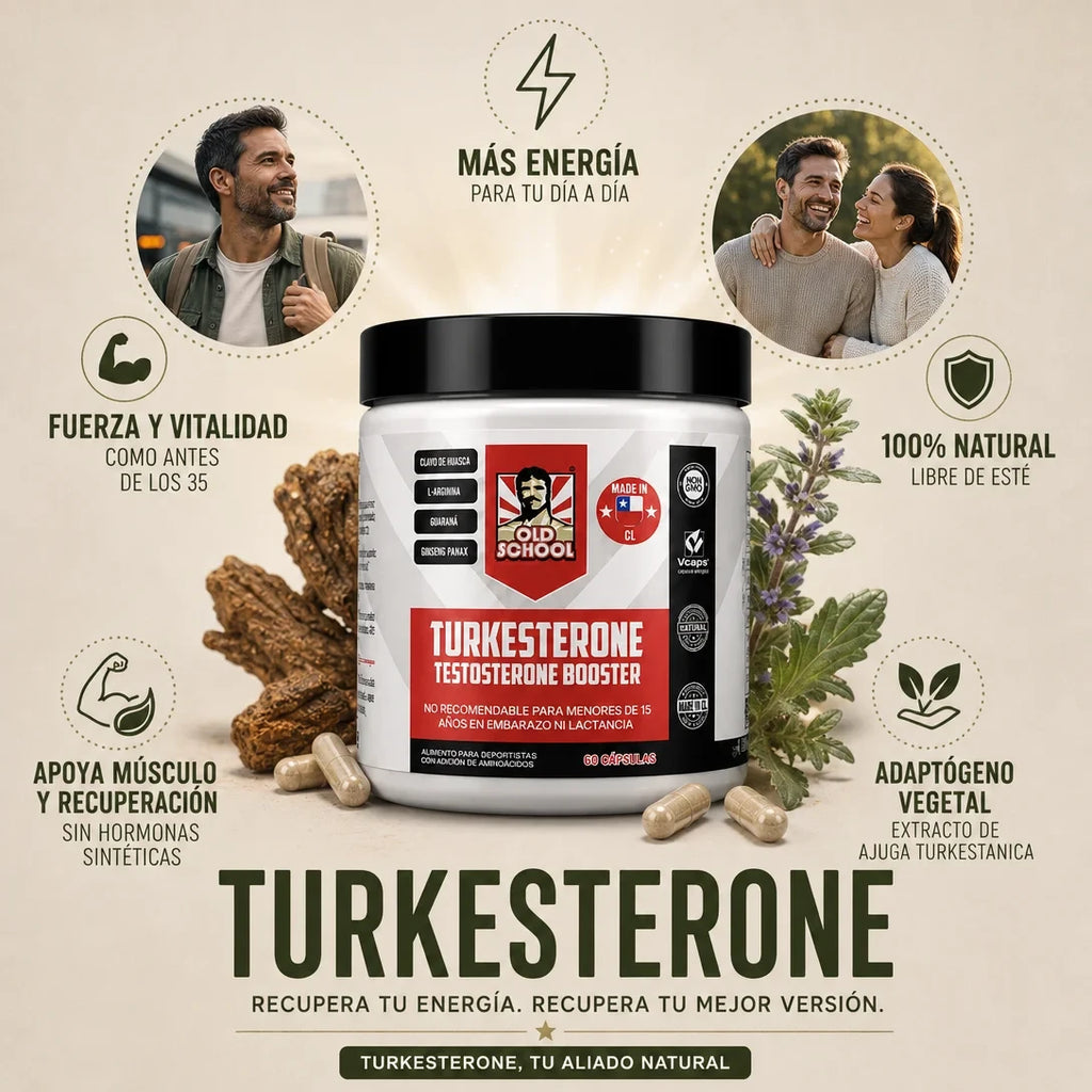 Turkesterone  60 Caps Old School Labs Orginal Americano - Promoción 2x1