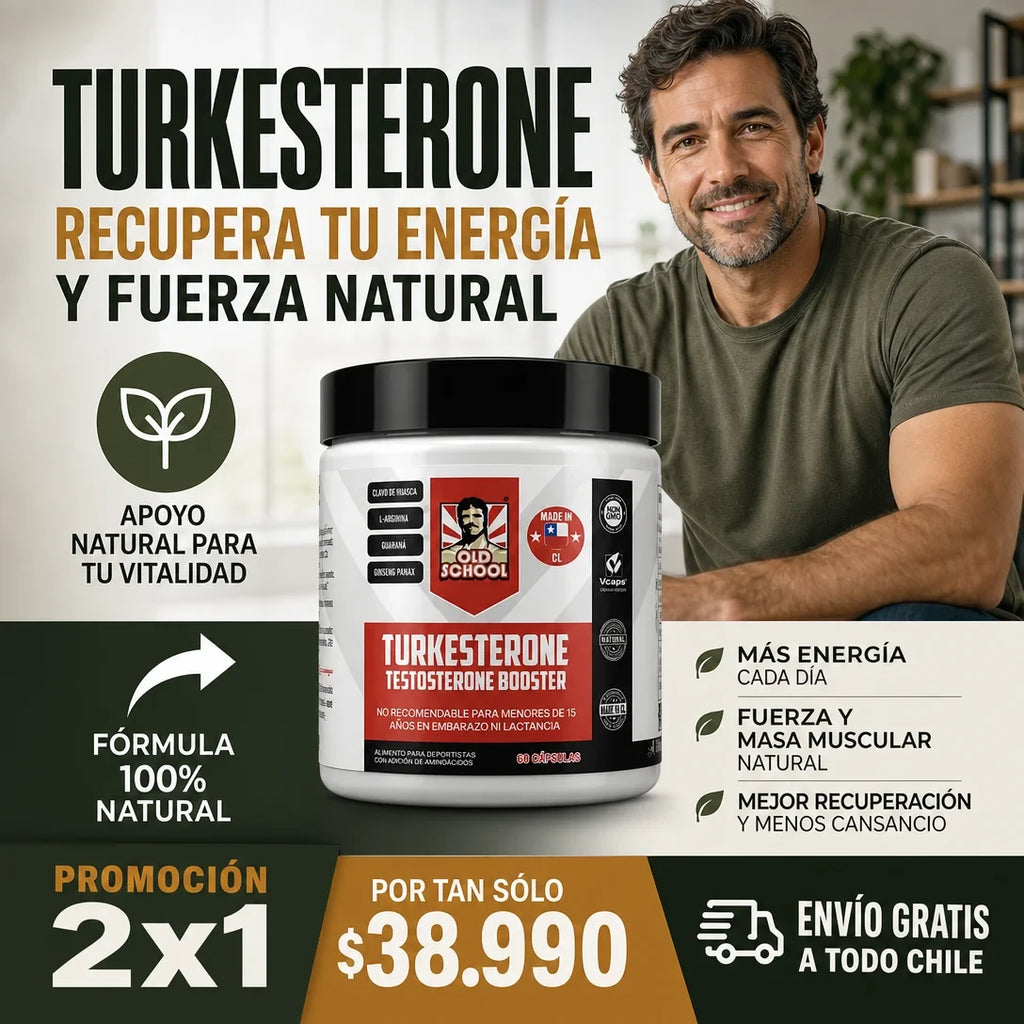 Turkesterone  60 Caps Old School Labs Orginal Americano - Promoción 2x1