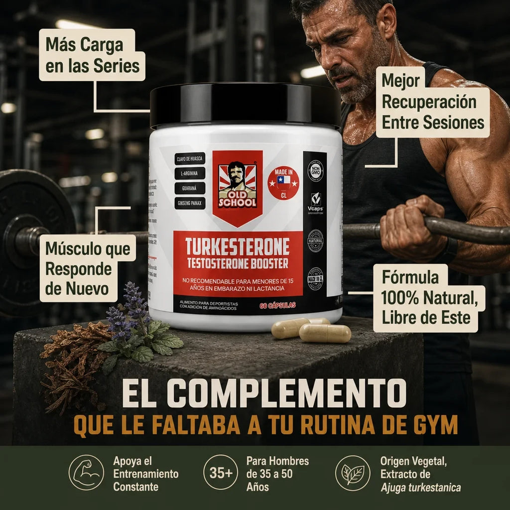 Turkesterone  60 Caps Old School Labs Orginal Americano - Promoción 2x1