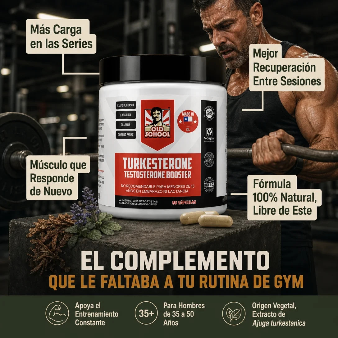 Turkesterone  60 Caps Old School Labs Orginal Americano - Promoción 2x1