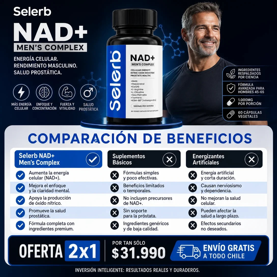 NAD+ Men´s Complex - Oferta 2x1 + Envío Gratis