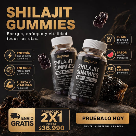 Shilajit Gomitas - Promoción 2x1 + Envío Gratis
