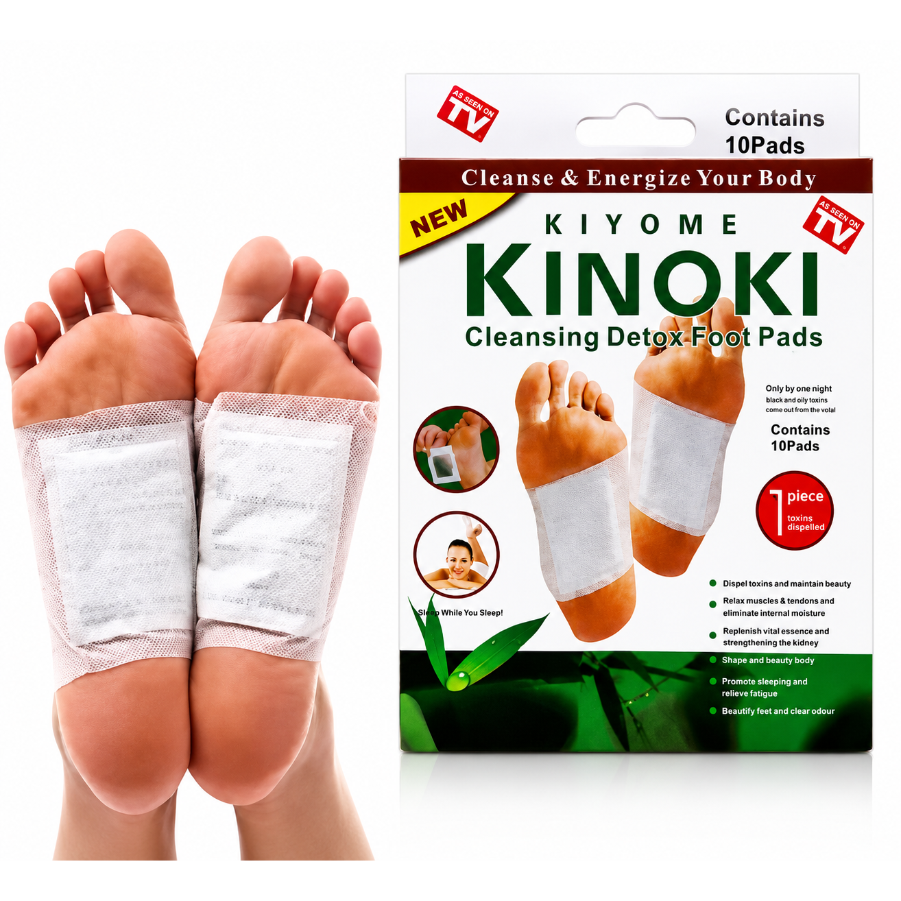 Parches Detox Kinoki Pack 10 UND (5 Pares)